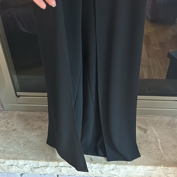 Tom and Linda Platt Flow Wide Leg Black Pants - stretch waste - Picture 3 of 6